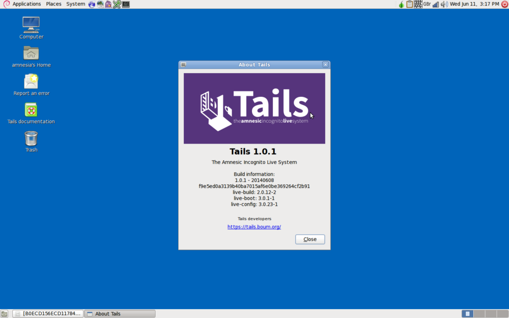 Tails OS Live