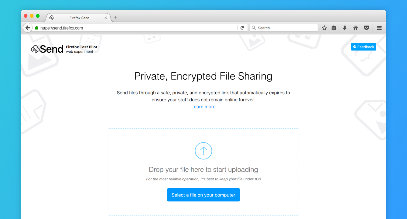 sharing, file, criptati, Firefox Send,